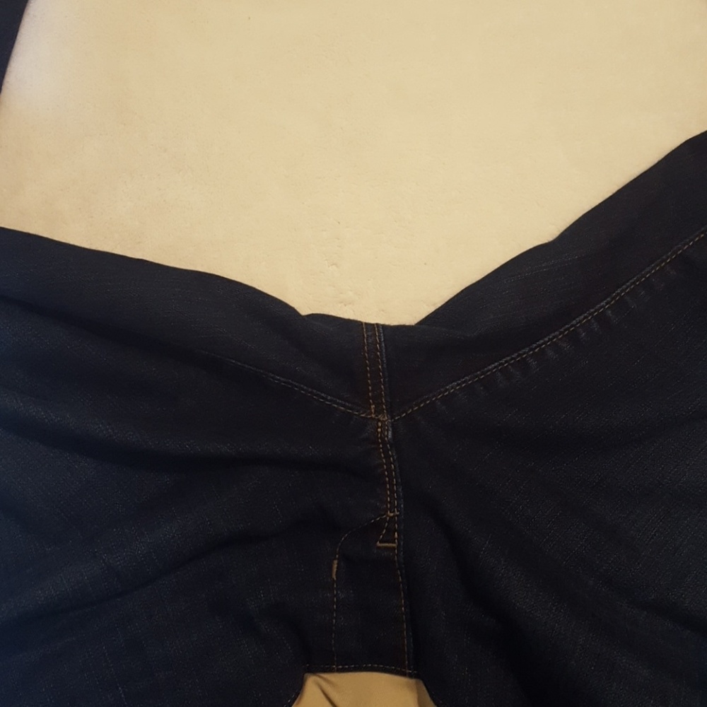 Loft dark wash maternity bootcut jeans - Picture 5 of 8